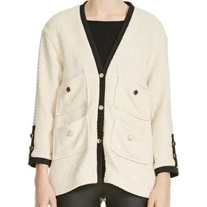 Maje Vega Tweed Jacket SZ XS